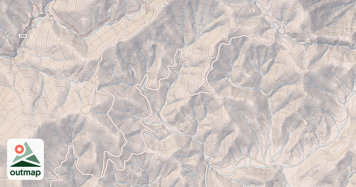 Map of BRUSHY BUTTE
