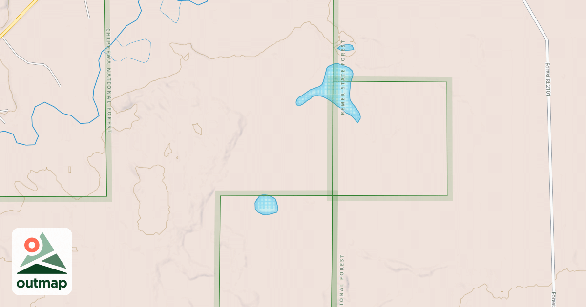 Map of EAST BOUNDARY SPUR 2492