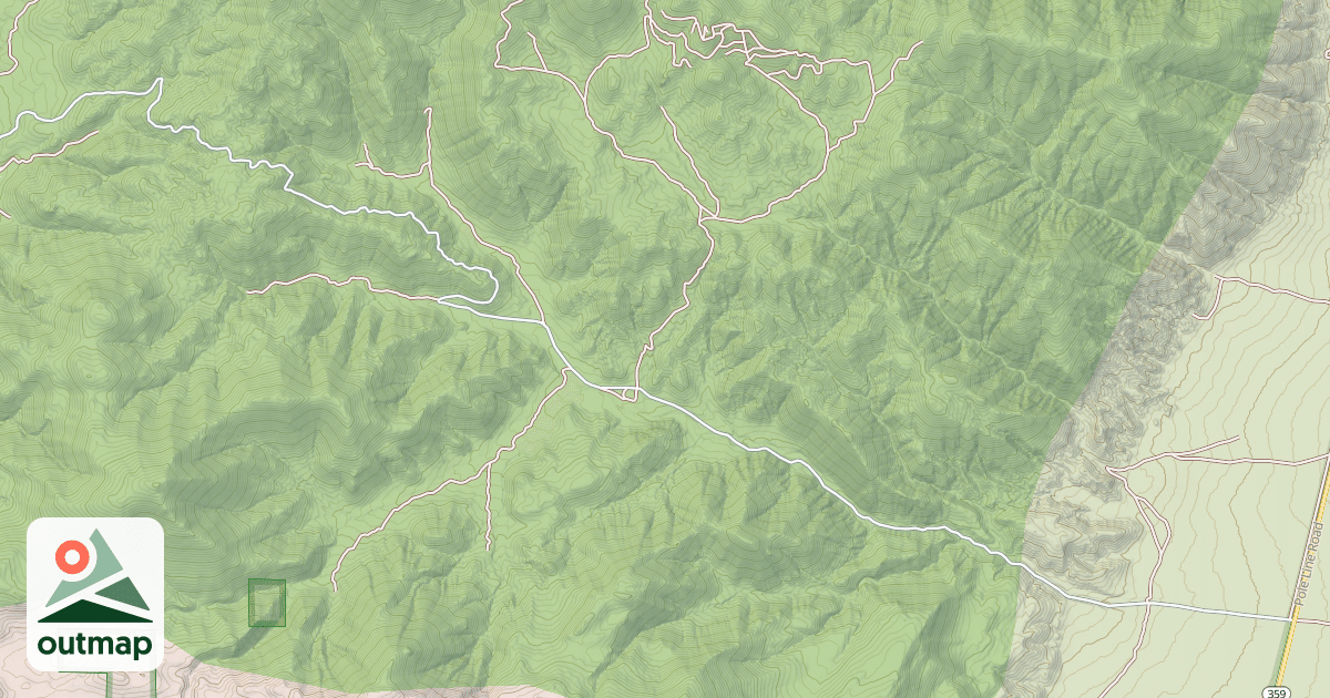 Map of POWELL MOUNTAIN ROAD
