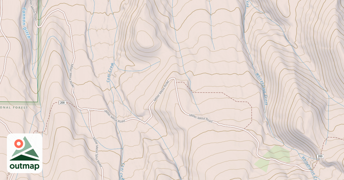 Map of MILLER MESA