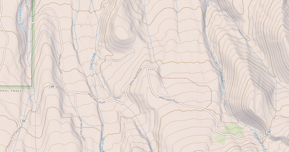 Map preview of MILLER MESA