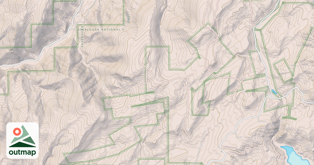 Map of USFS National Forest System Roads {3DB83DEE-AE3C-43BB-821E-C992B3DF780F}