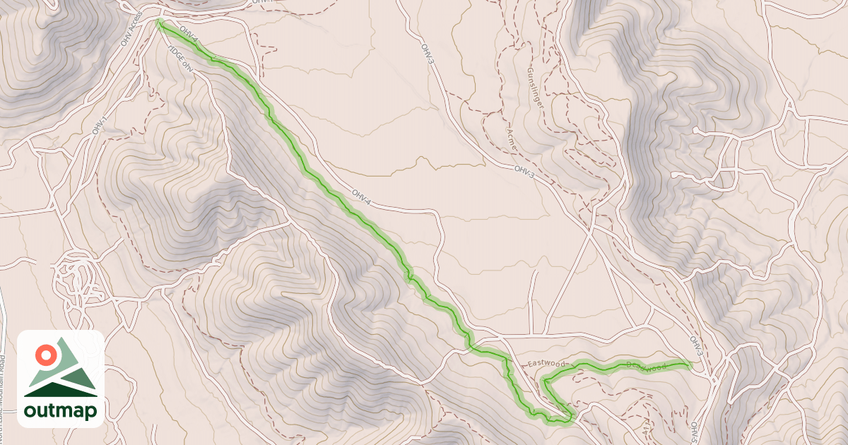 Map of Deadwood Trail