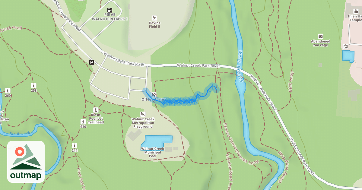 Map of Pool Flow Trail