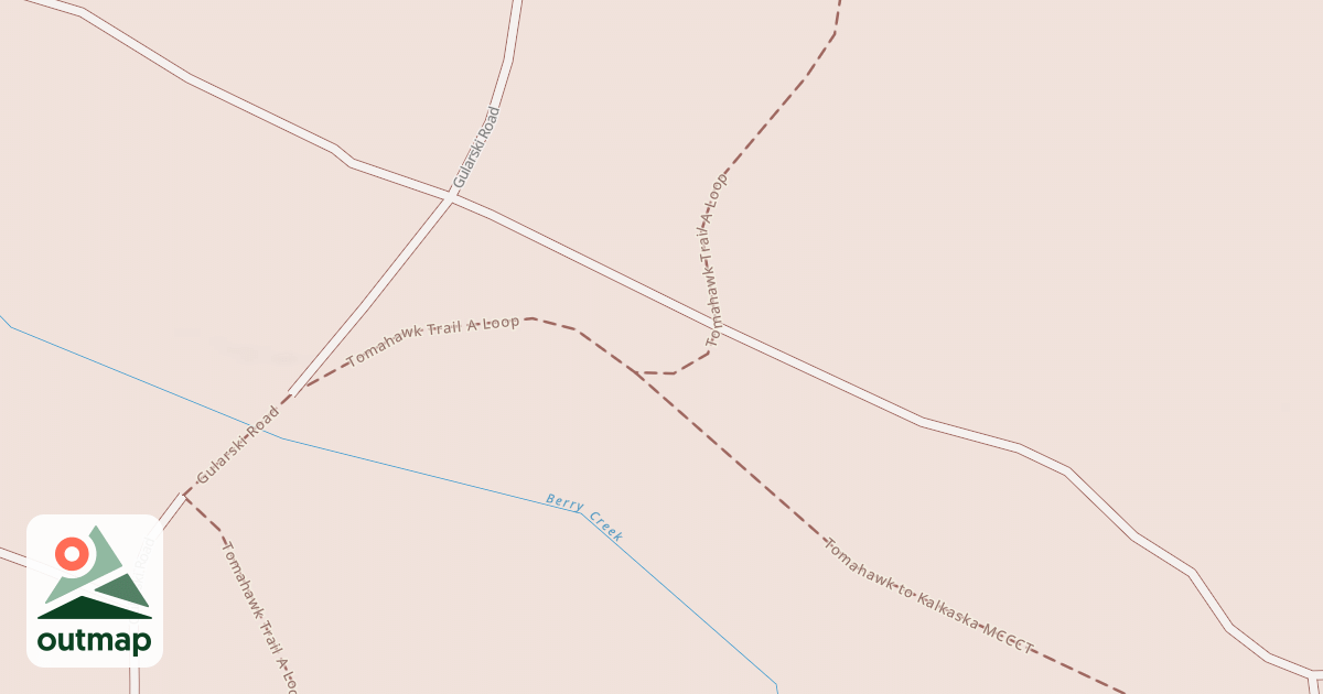 Map of Tomahawk Trail A Loop