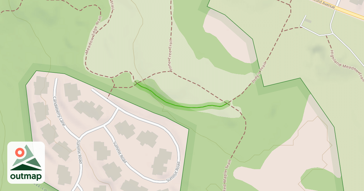 Map of Meadow Edge Trail
