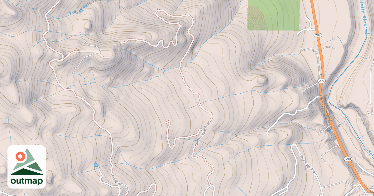 Map of PANTHER RIDGE