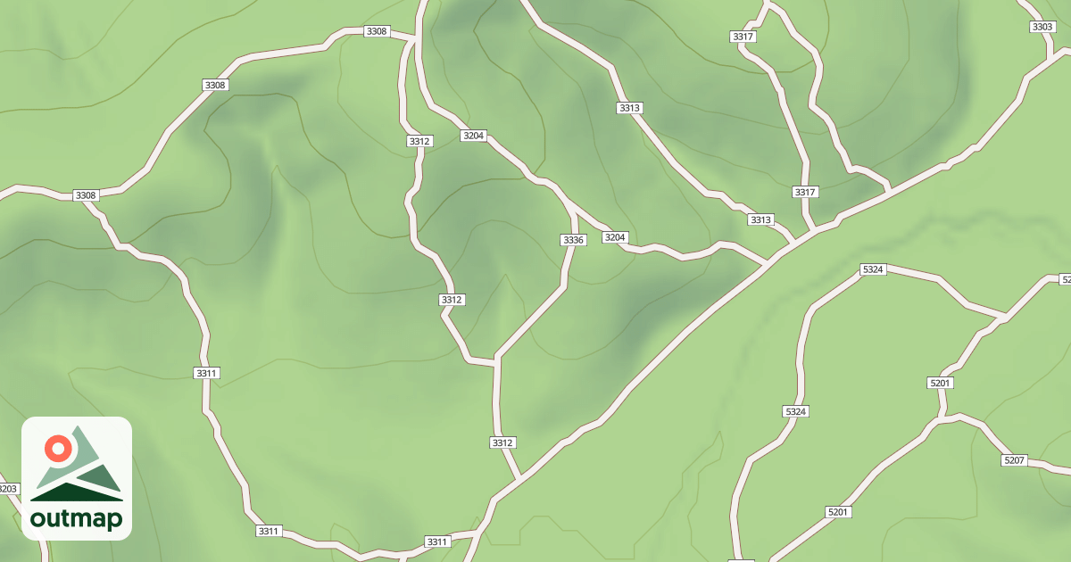 Map of USFS Motor Vehicle Use Map Trails 19864
