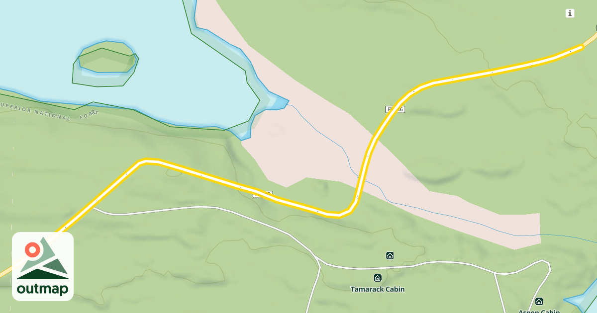Map of East Bearskin Road