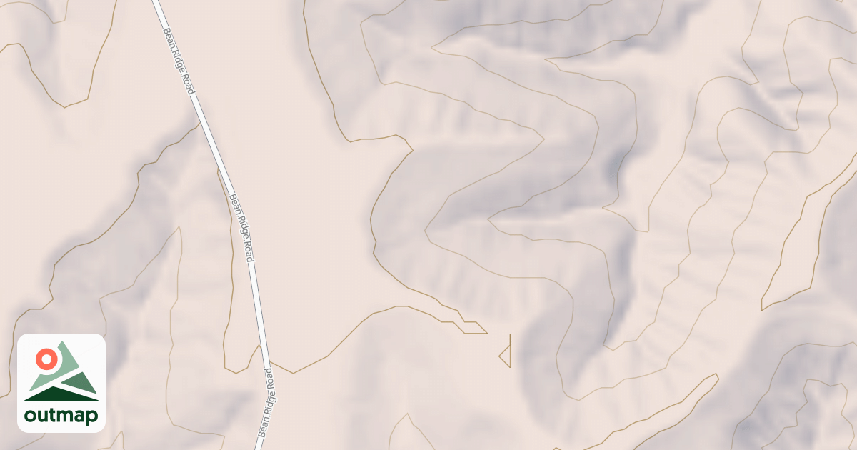 Map of BEAN RIDGE SPUR 1