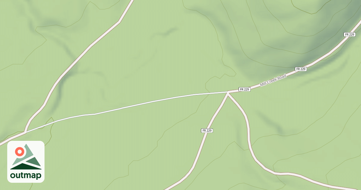 Map of MILL CREEK SPUR
