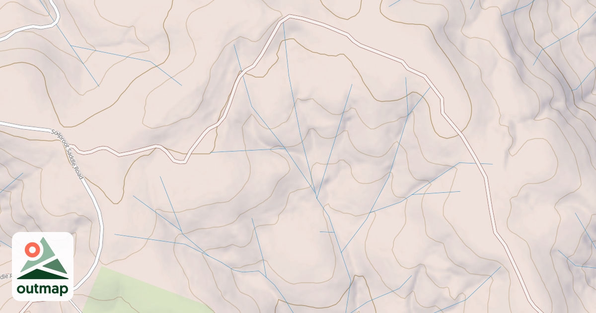 Map of BRANES MTN. B SPUR