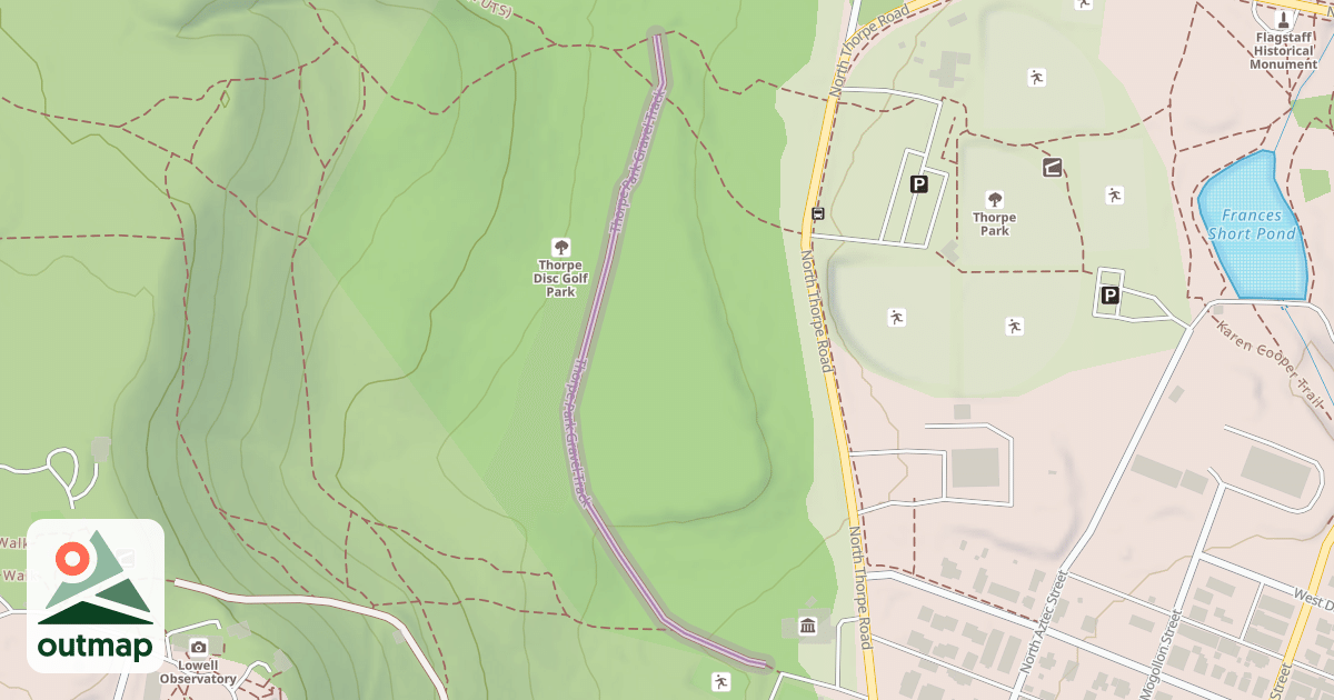 Map of Thorpe Park Gravel Track