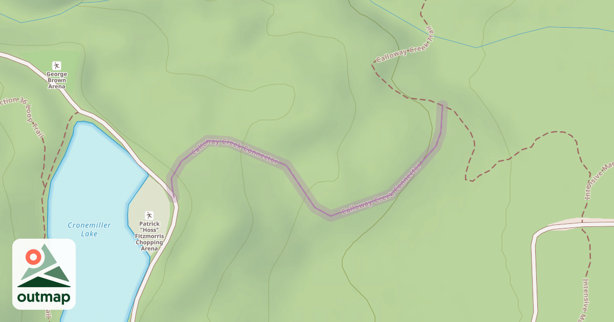 Map of Calloway Creek Connector