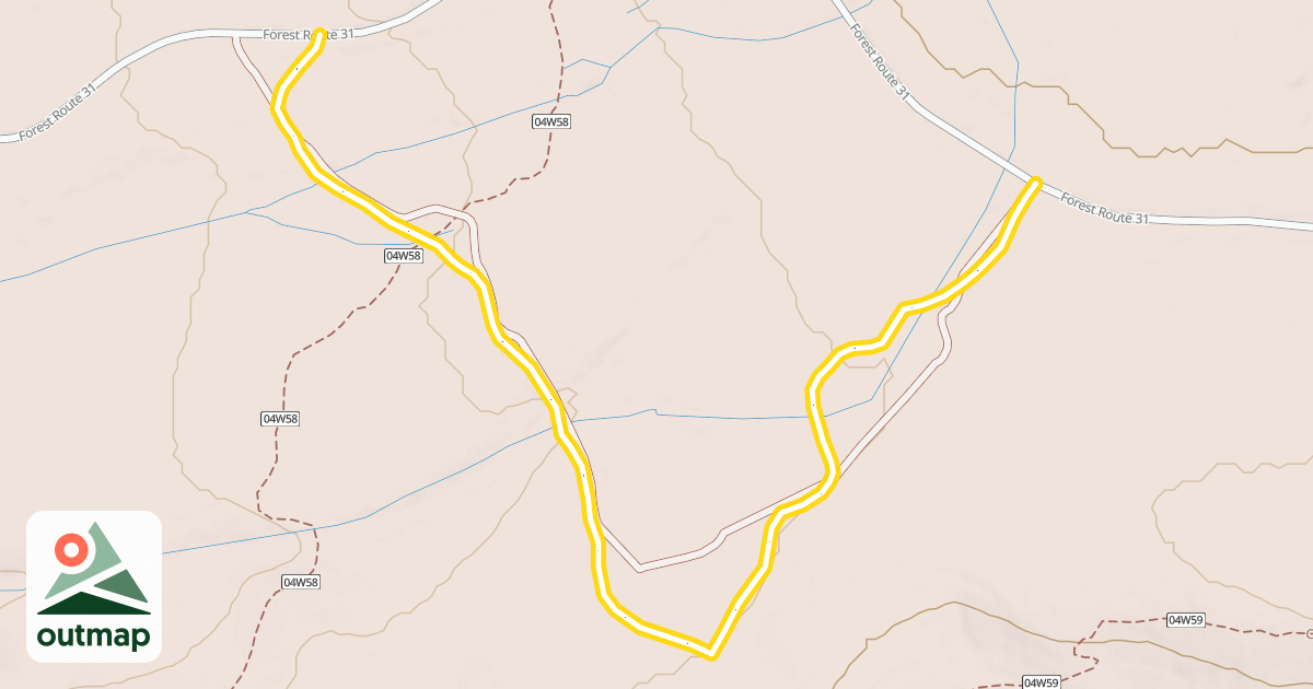 Map of Bear Springs Loop