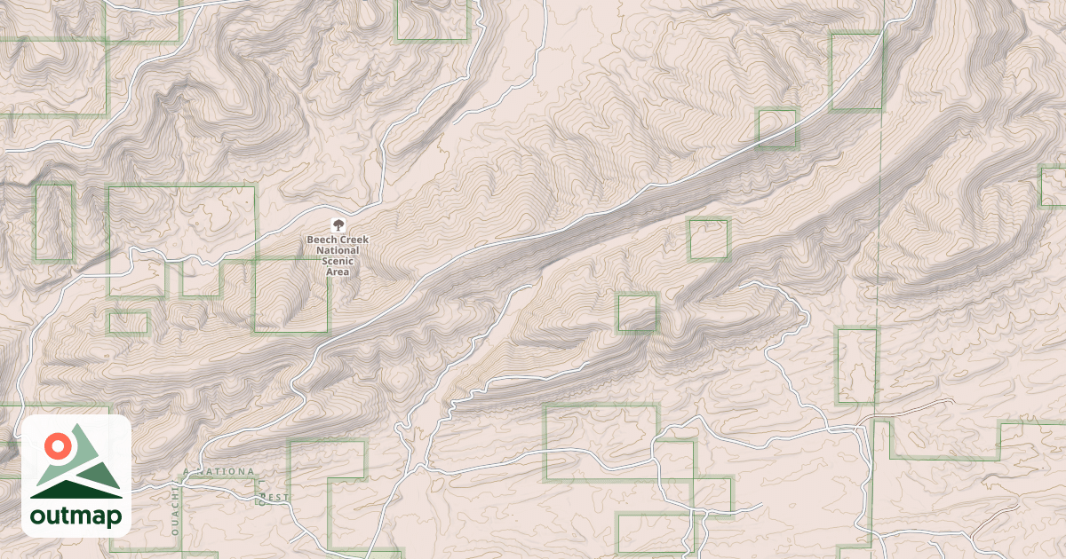 Map of KIAMICHI MOUNTAIN