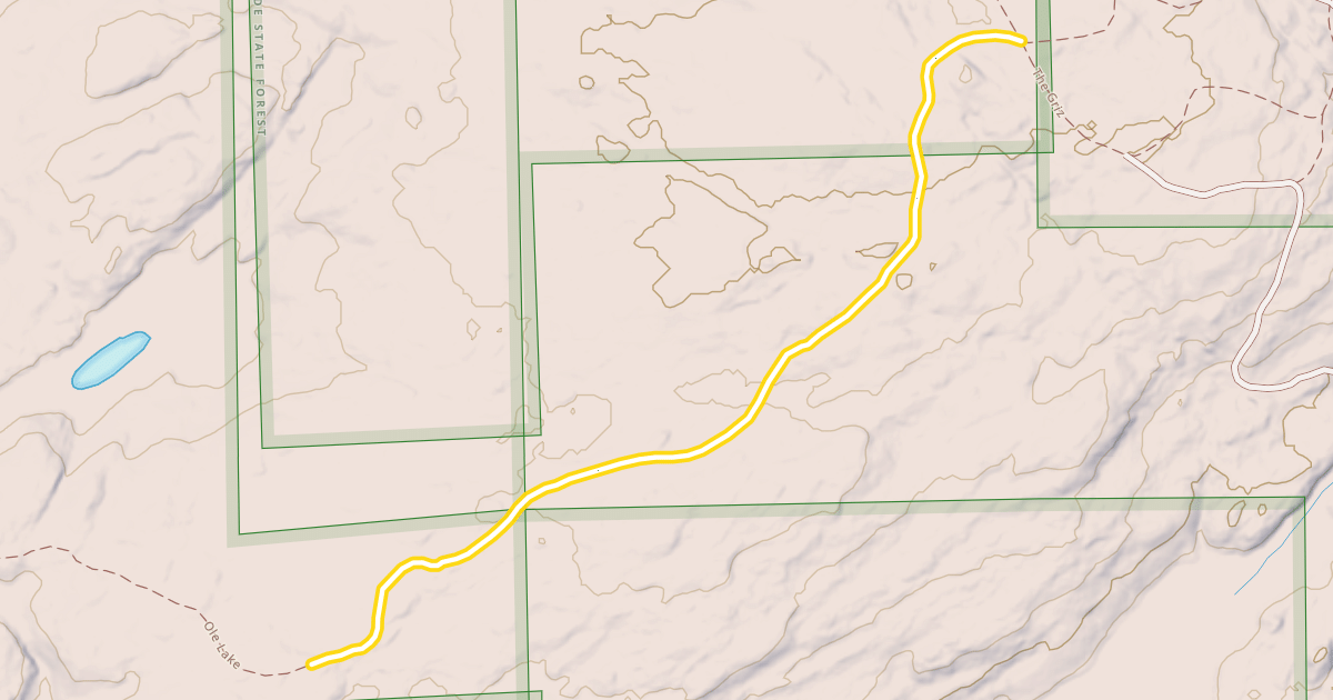 Map preview of Ole Lake