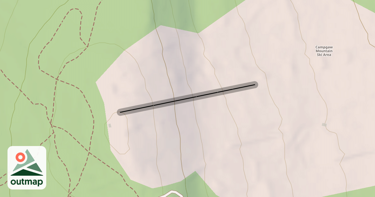 Map of Upper Mighty Gaw