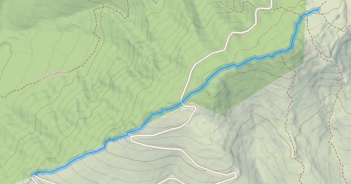 Map preview of Les Crêtes