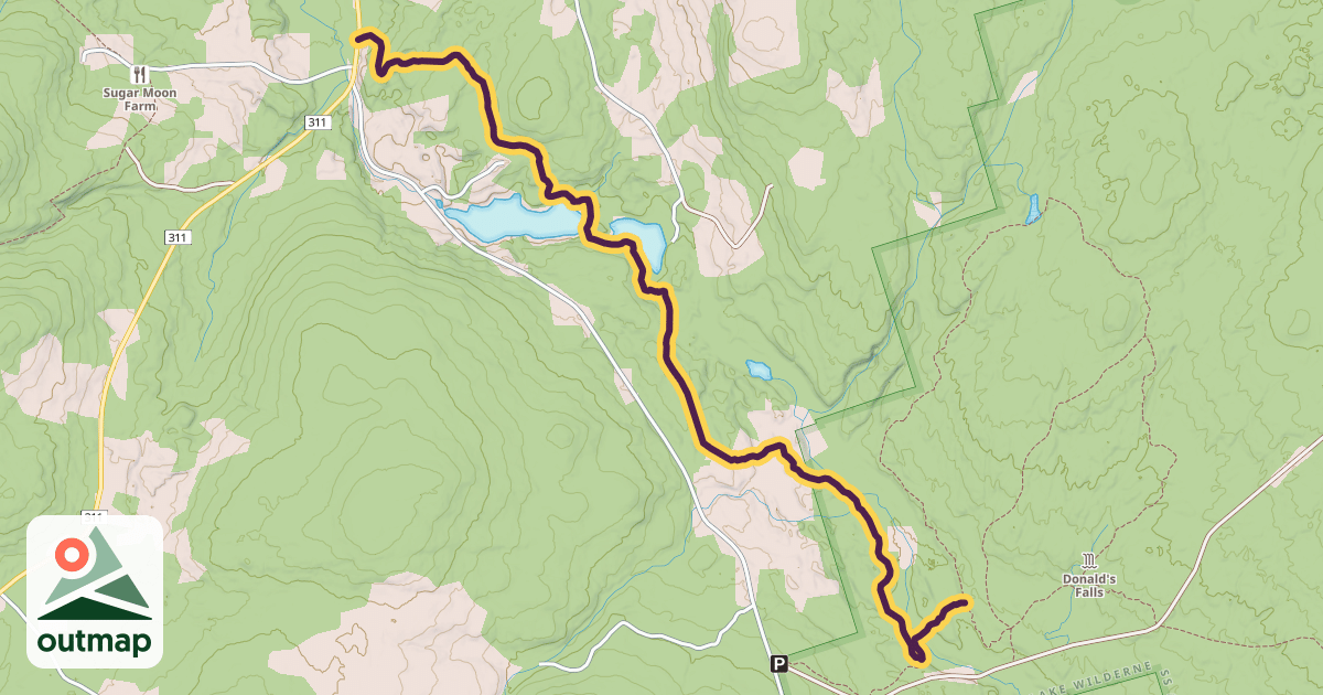 Map of Earltown Lake & Portage Trail