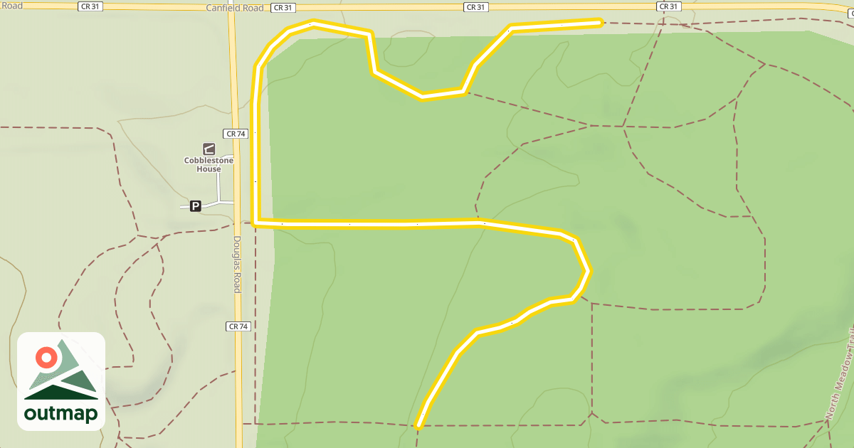 Map of North Meadow Trail
