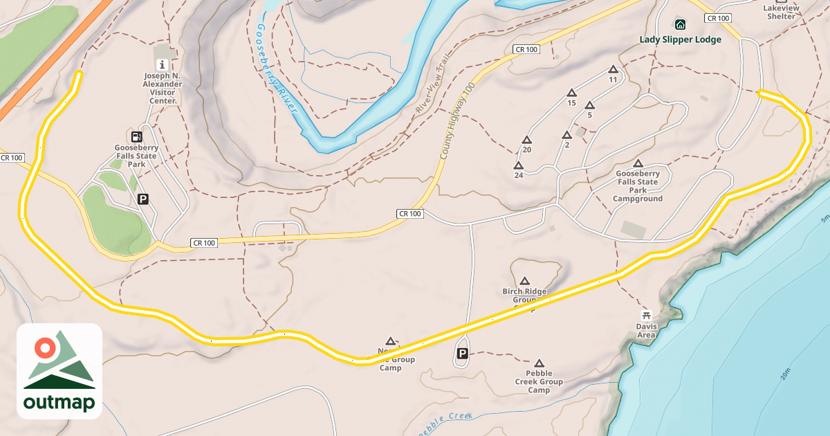 Map of Gitchi-Gami State Trail