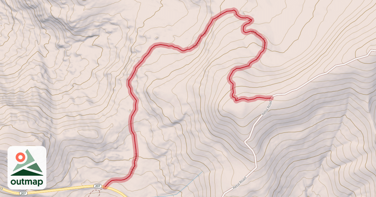 Map of Odenn Trail