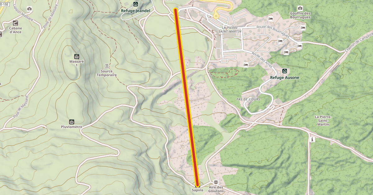 Map preview of Sapins