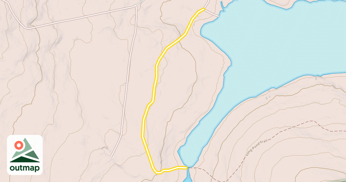 Map of Long Pond Trail