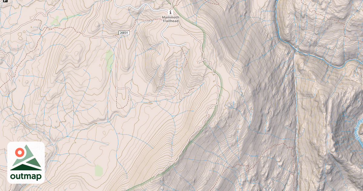 Map of Cattle Mountain