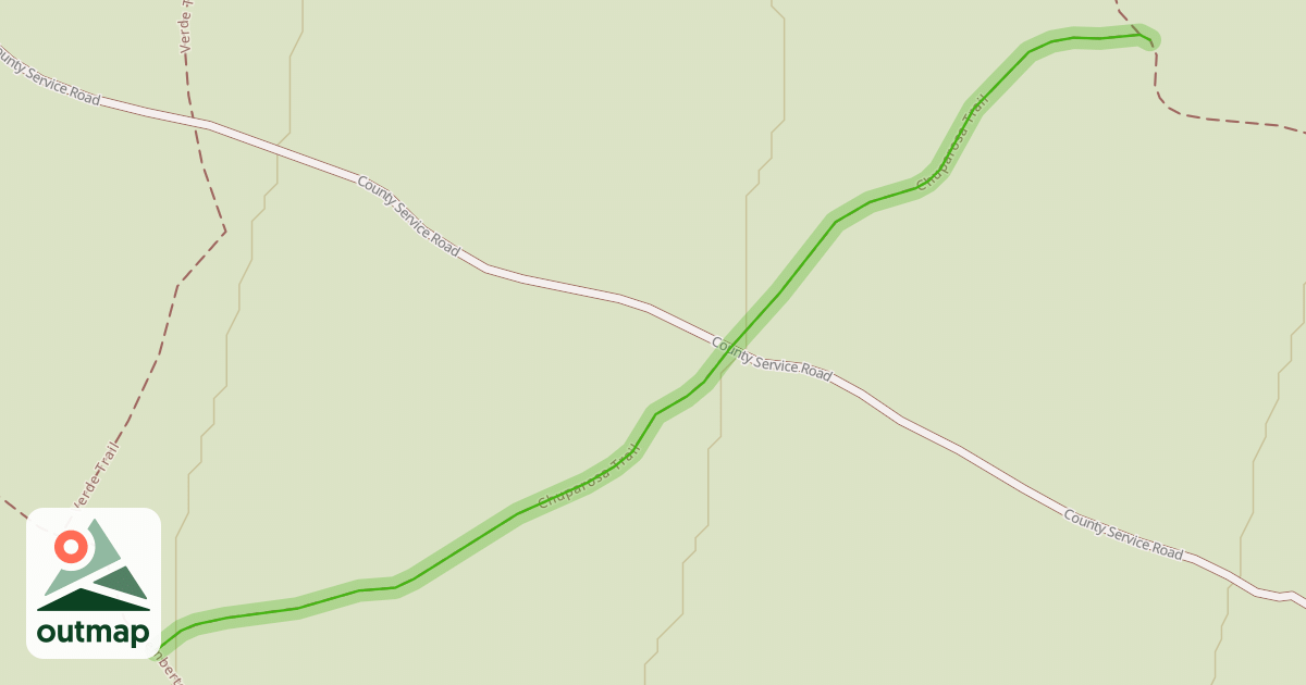 Map of Chuparosa Trail