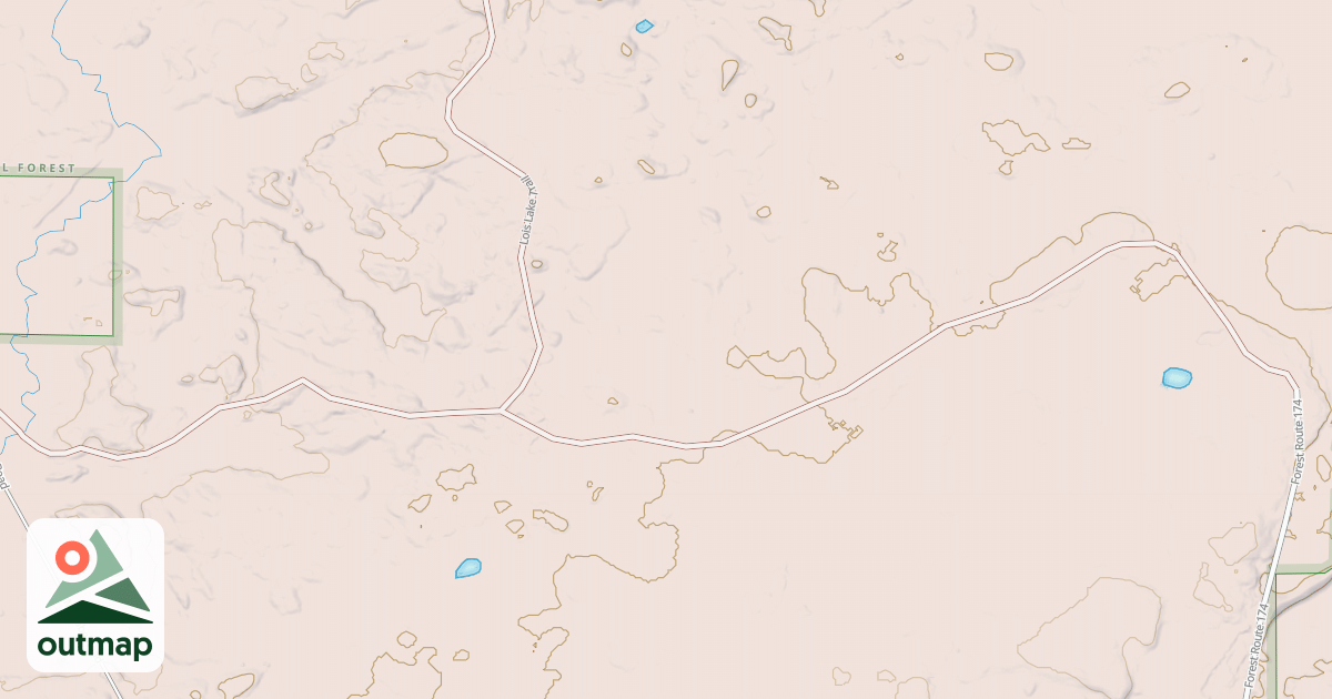 Map of LUNCH LAKE