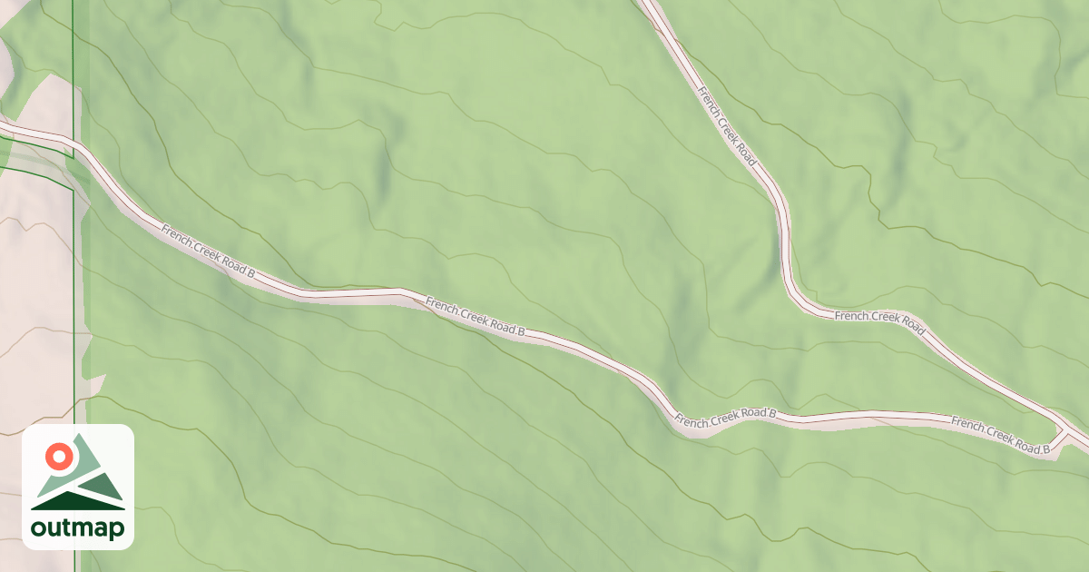 Map of FRENCH CREEK B
