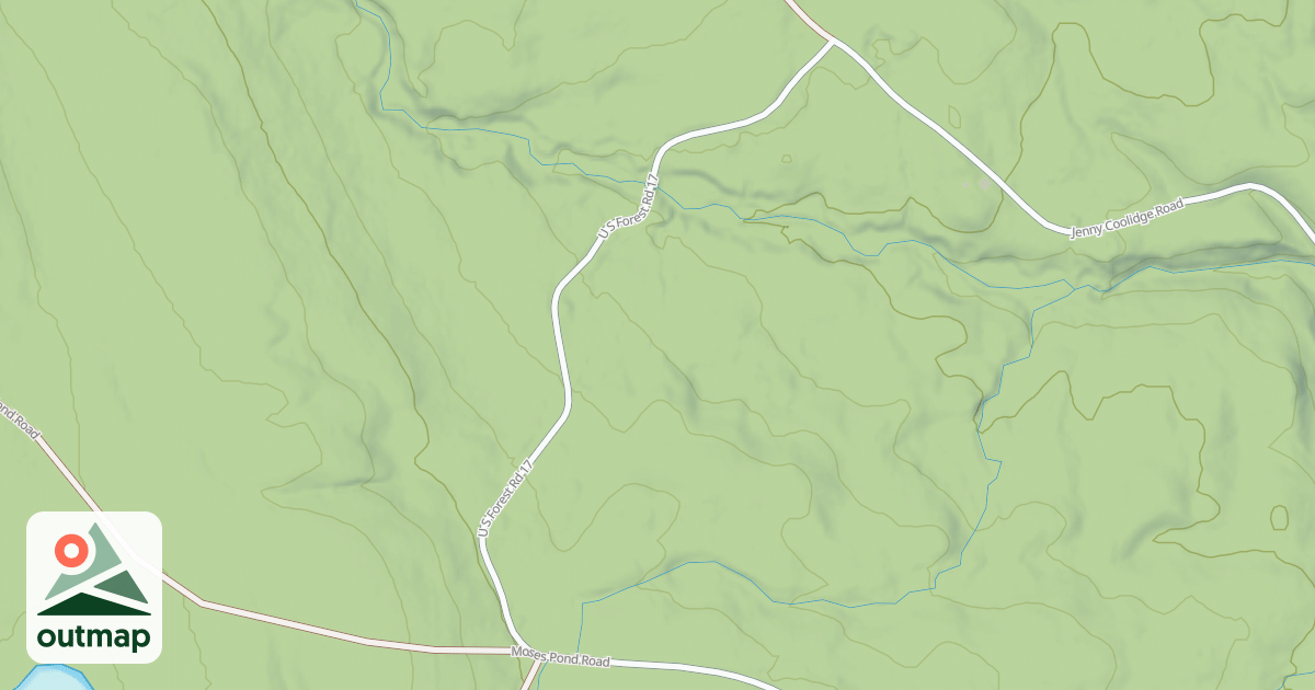 Map of COOLIDGE SPUR