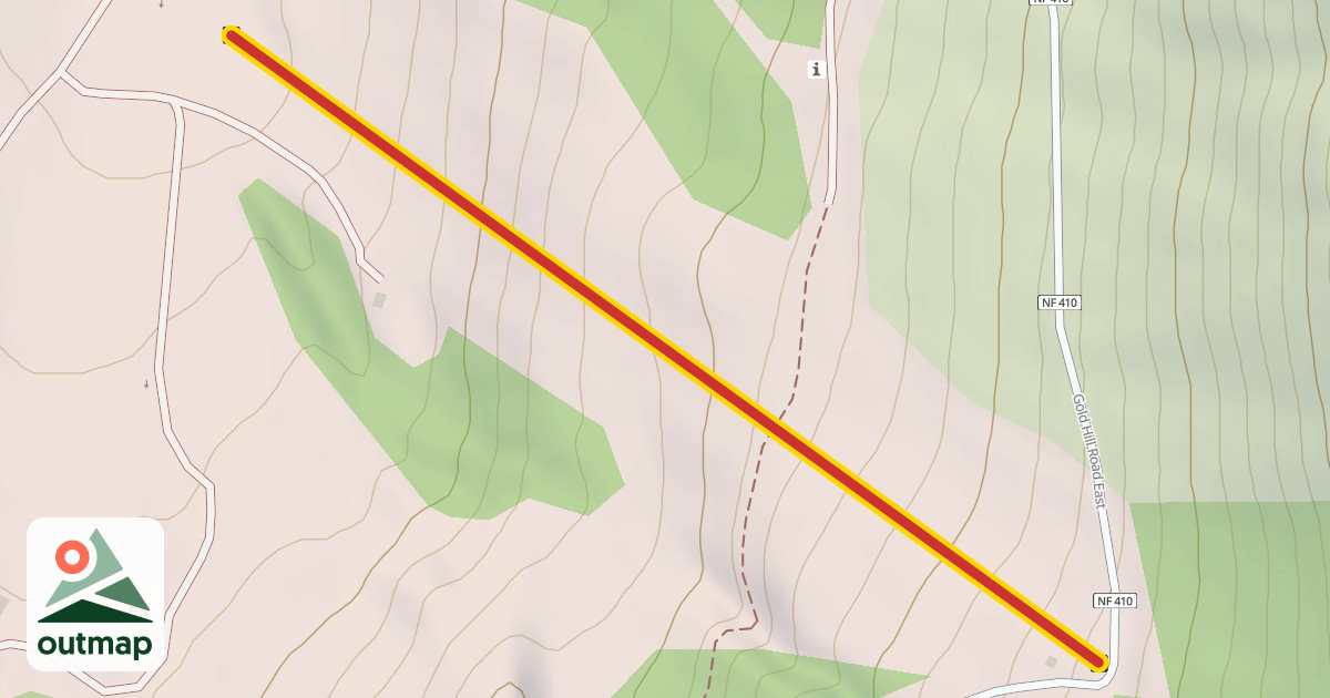 Map of Gold Hills
