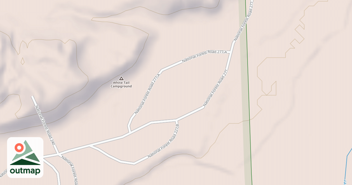 Map of WHITETAIL CAMPGROUND LOOP A