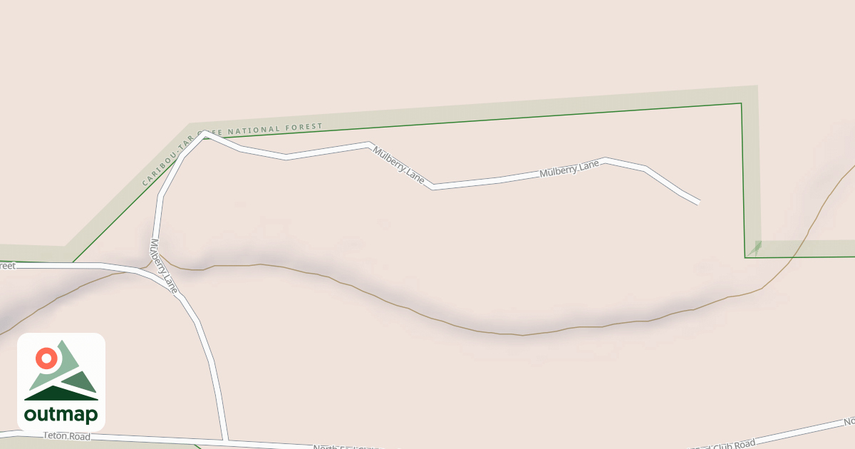 Map of NORTH FORK SH SPUR
