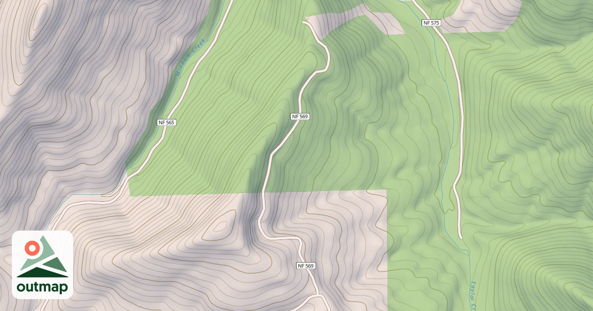 Map of MINNOW RIDGE