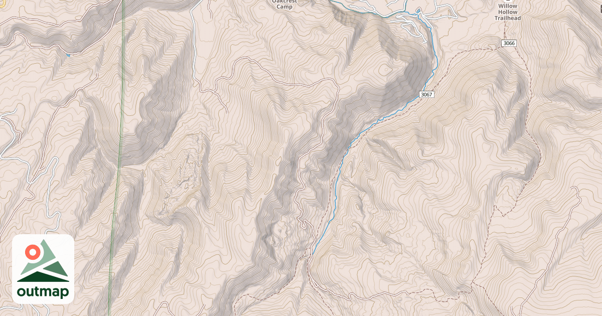 Map of CAMPBELL HOLLOW RIDGE