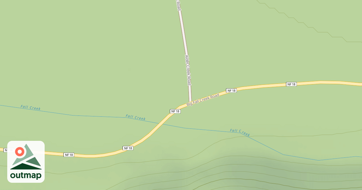 Map of ALDER CR.