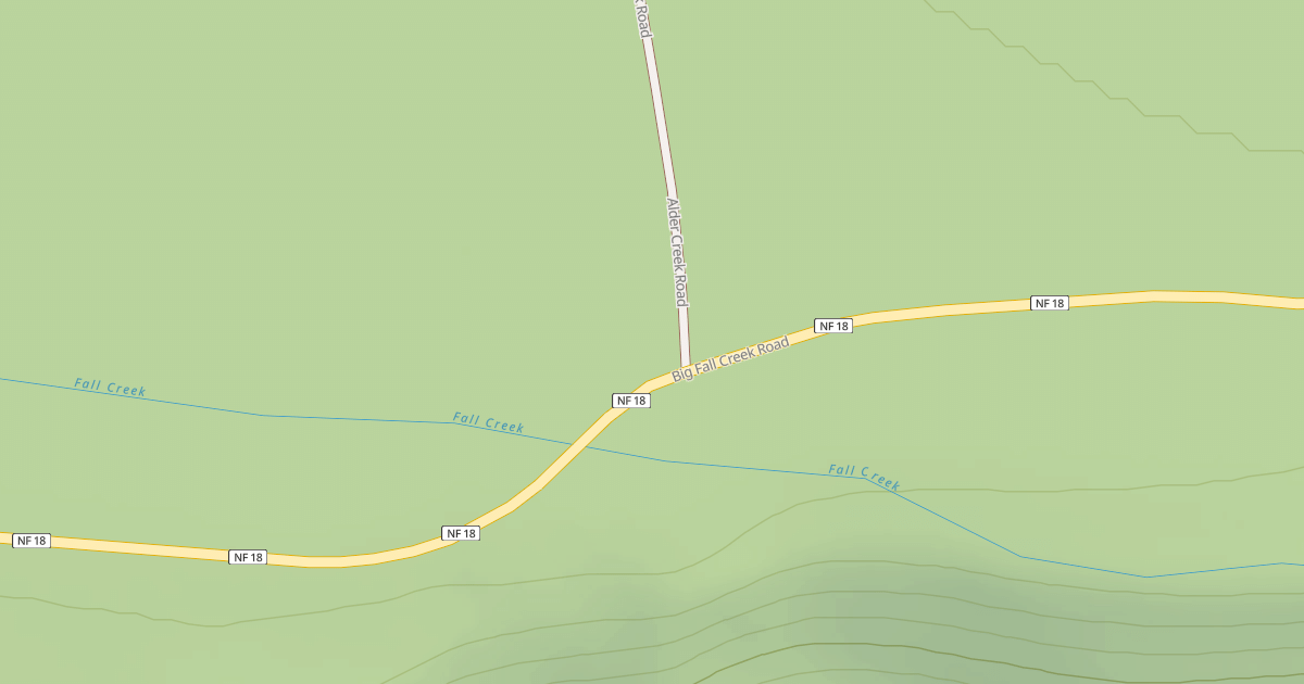 Map preview of ALDER CR.