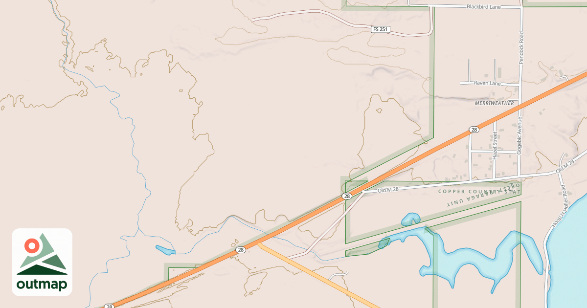 Map of Bessemer Snowmobile #8
