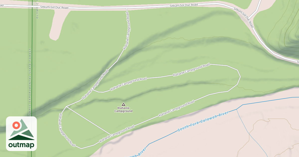 Map of KLAHANIECG