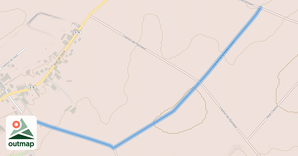 Map of Chemin de la Vallée Guillot