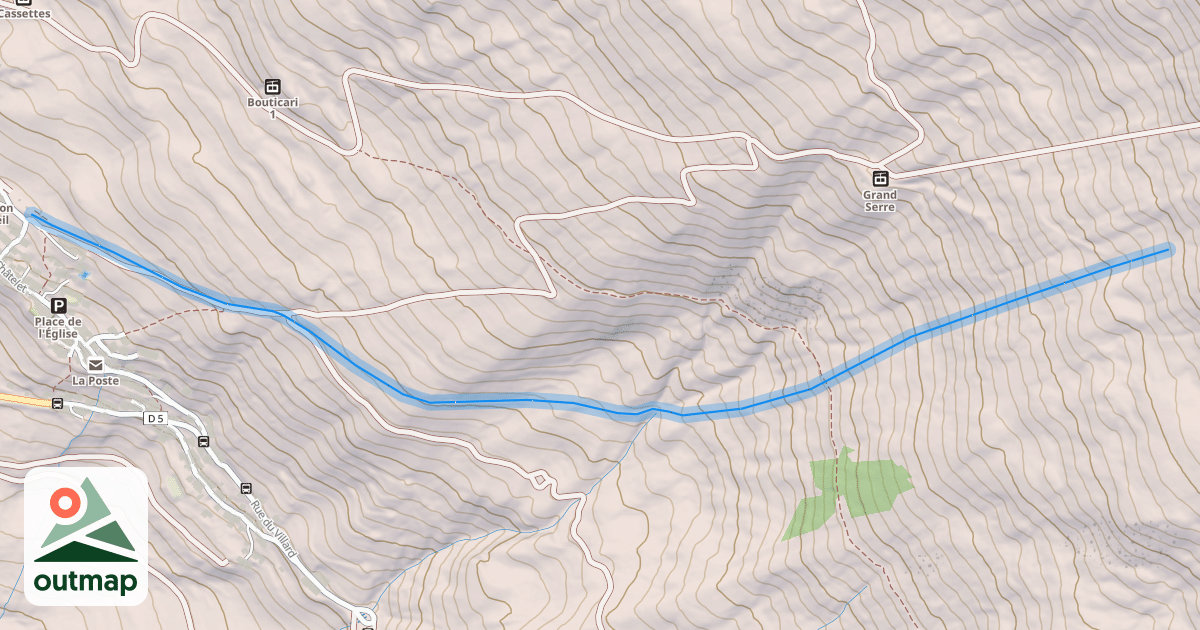 Map of Les Sagnières