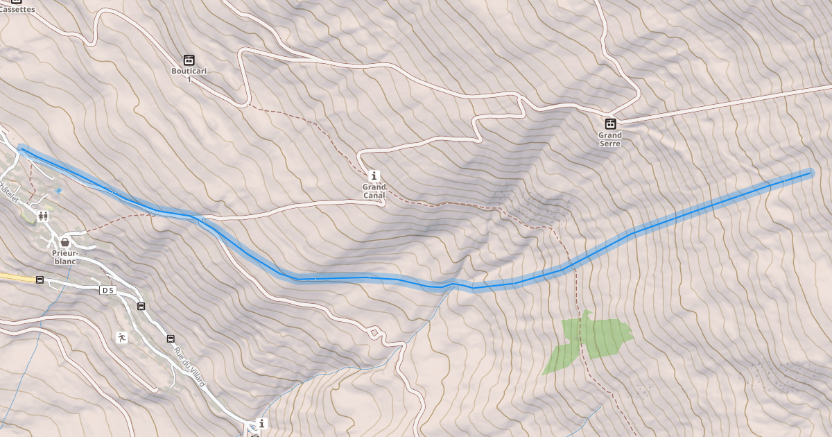 Map preview of Les Sagnières