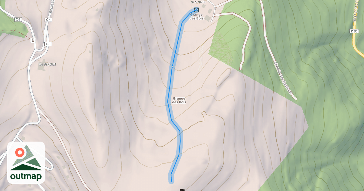 Map of La Grange des Bois