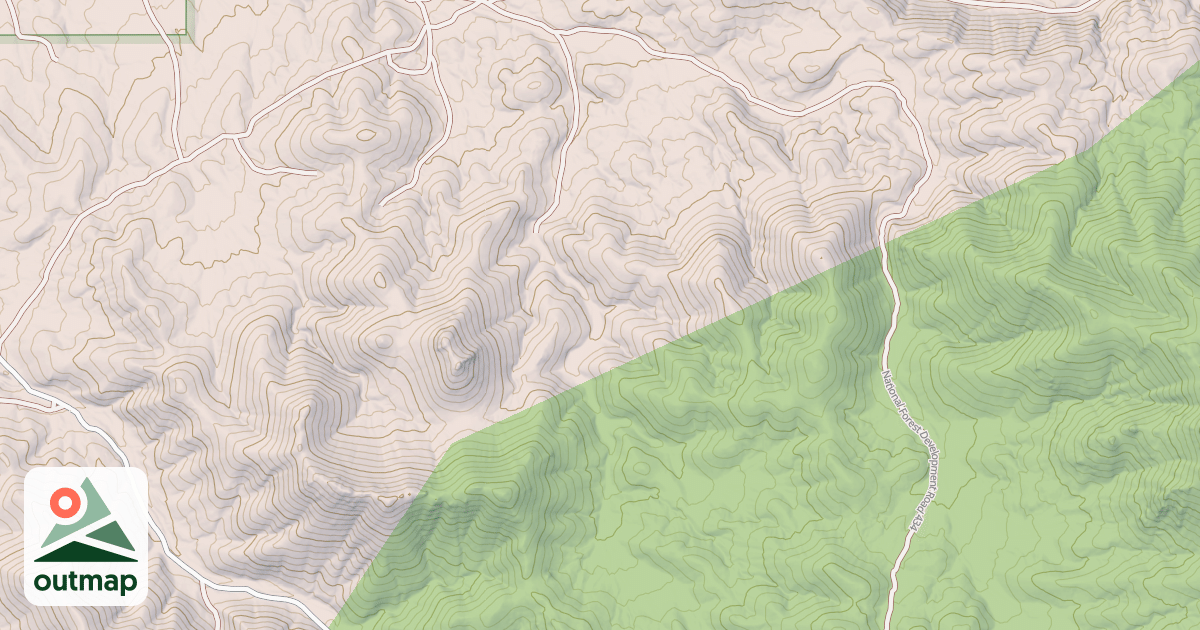 Map of LITTLE DRY CANYON ROAD