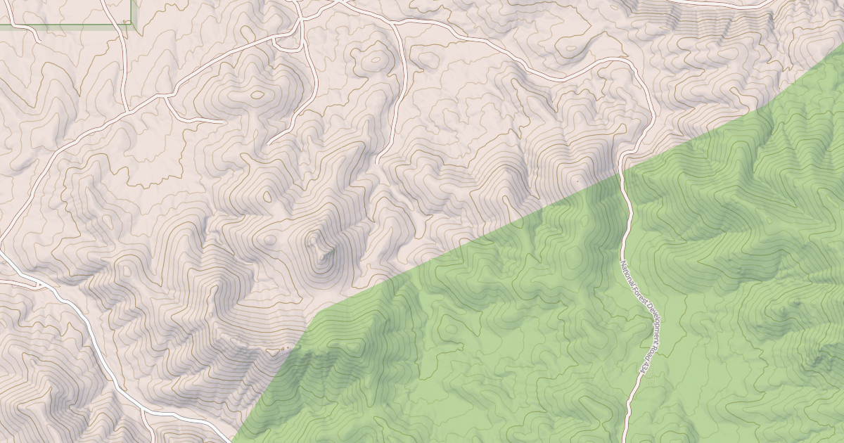 Map preview of LITTLE DRY CANYON ROAD