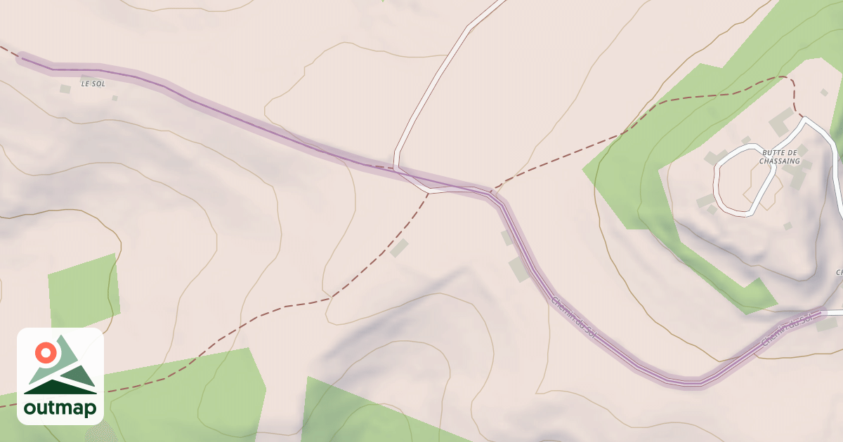 Map of Chemin du Sol